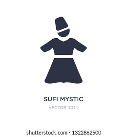 sufi mystic icon on white background. Simple element illustration from Religion concept. sufi mystic sign icon symbol design.