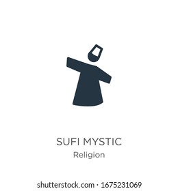 Sufi mystic icon vector. Trendy flat sufi mystic icon from religion collection isolated on white background. Vector illustration can be used for web and mobile graphic design, logo, eps10