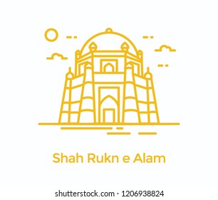 A sufi saint tomb in Pakistan, rukn e alam 