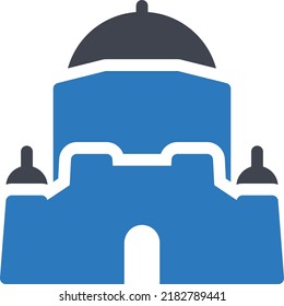 sufi   Ilustración vectorial en un fondo transparente. Símbolos de calidad superior. Iconos vectoriales de glifos para diseño de conceptos y gráficos. 
