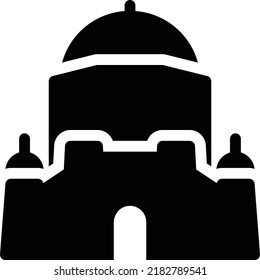 sufi   Ilustración vectorial en un fondo transparente. Símbolos de calidad superior. Iconos vectoriales de glifos para diseño de conceptos y gráficos. 
