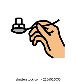 sugar add color icon vector. sugar add sign. isolated symbol illustration