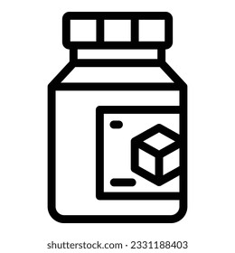Sugar alternative icon outline vector. Natural plant. Food agave