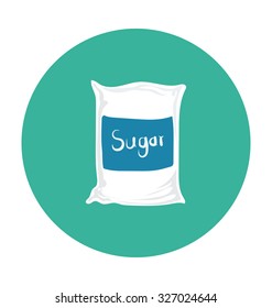 Sugar Bag Colored Vector Icon