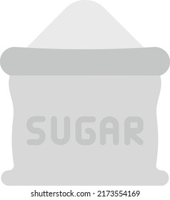 Sugar bag icon vector image. Can also be used for Food, Drinks and Confectionery. Suitable for mobile apps, web apps and print media.