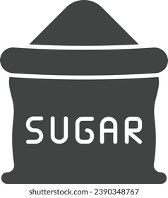 Sugar bag icon vector image. Suitable for mobile application web application and print media.