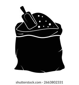 Sugar bag icon vector image. Suitable for mobile application web application and print media.sugar icon vector design template in white background.