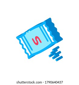 Sugar Bag Icon Vector. Isometric Sugar Bag sign. color isolated symbol illustration