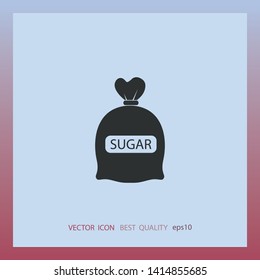 Sugar In Bag, Vector Icon, Web Design Element