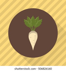 Sugar Beet Agriculture Crop. Color Flat Icon