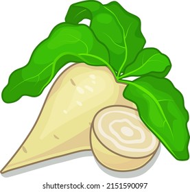 Sugar beet icon in anime style