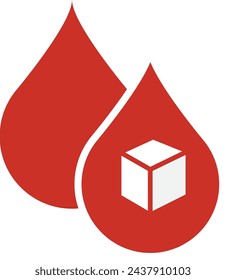 Sugar In The Blood , Glycemia icon , vector illustration