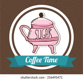 sugar bowl design, vector illustration eps10 graphic 