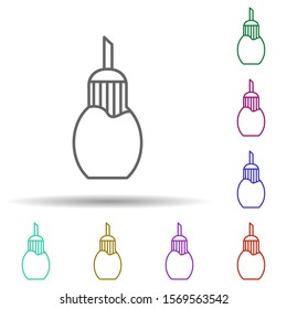 Sugar bowl multi color icon. Simple thin line, outline vector of web icons for ui and ux, website or mobile application