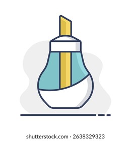 Sugar bowl shaker bottle vector icon. Kitchen appliance. Graph symbol for cooking web site design, logo, app, UI