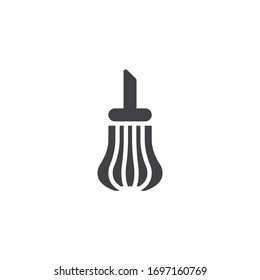 Sugar bowl vector icon. filled flat sign for mobile concept and web design. Glass shaker bottle glyph icon. Symbol, logo illustration. Vector graphics