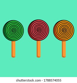 Sugar candy icon. illustration of sugar candy.