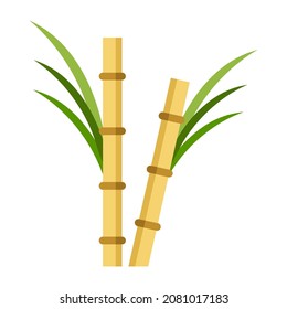 sugar cane flat clipart vector illustration