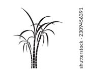 Sugar cane icon Vector Illustration design Logo template