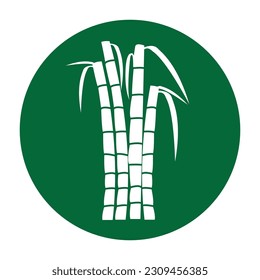 Sugar cane icon Vector Illustration design Logo template