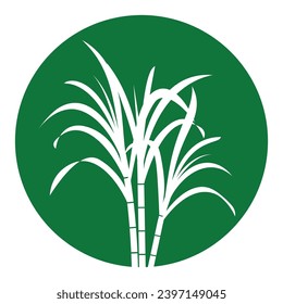 Sugar cane icon Vector Illustration design Logo template