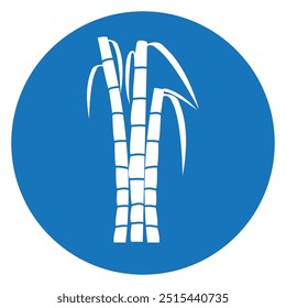 Sugar cane icon Vector Illustration design Logo template