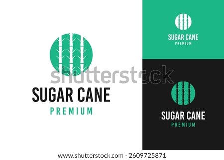 Sugar cane logo design template vector illustration