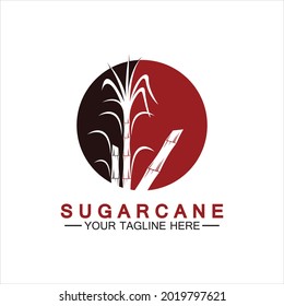 Sugar cane logo icon symbol vector illustration design template