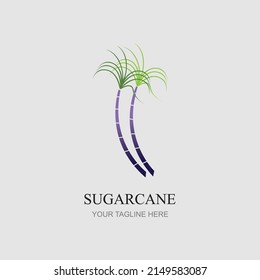 Sugar cane logo icon symbol vector illustration design template