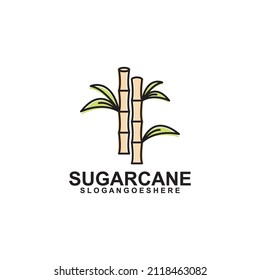 Sugar Cane Logo Template Design Vector, Emblem, Design Concept, Creative Symbol, Icon