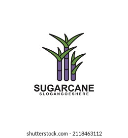 Sugar cane Logo Template Design Vector, Emblem, Design Concept, Creative Symbol, Icon