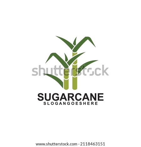 Sugar cane Logo Template Design Vector, Emblem, Design Concept, Creative Symbol, Icon 商業照片 © 