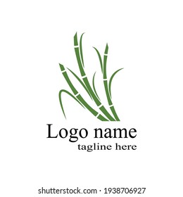 Sugar cane Logo Template vector symbol nature