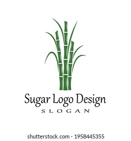 Sugar Cane Logo Template Vector Symbol Nature