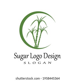 Sugar cane Logo Template vector symbol nature