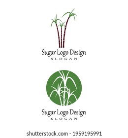 Sugar cane Logo Template vector nature symbols