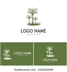 Sugar cane Logo Template vector symbol nature