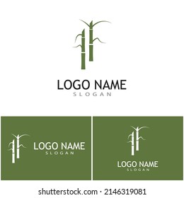 Sugar cane Logo Template vector symbol nature