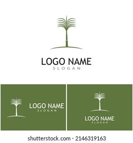 Sugar cane Logo Template vector symbol nature