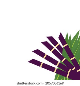 Vector del logotipo de la caña de azúcar