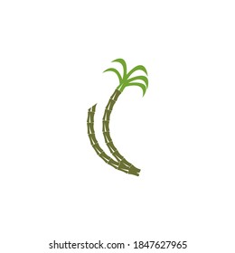 Sugar cane logo vector template