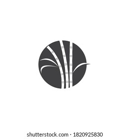 Zuckerrohrpflanzenlogo, Vektorgrafik-Design