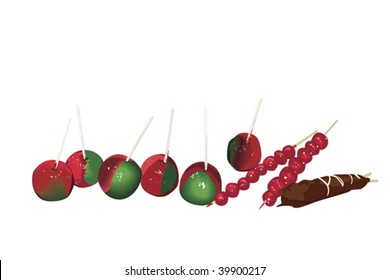sugar coated fruit