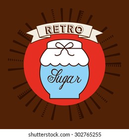 sugar container design, vector illustration eps10 graphic 