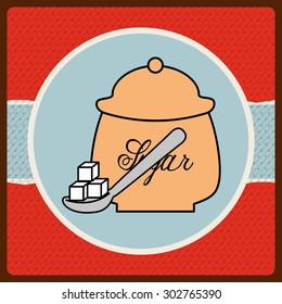 sugar container design, vector illustration eps10 graphic 