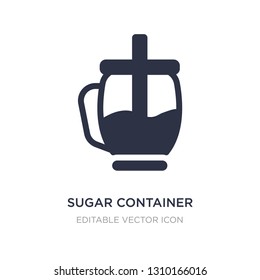 sugar container icon on white background. Simple element illustration from Food concept. sugar container icon symbol design.