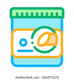 Sugar Container Icon Vector. Outline Sugar Container Sign. Isolated Contour Symbol Illustration