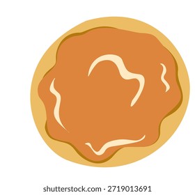 Sugar Cookie Flat Vector Illustration