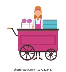 Sugar cotton cart