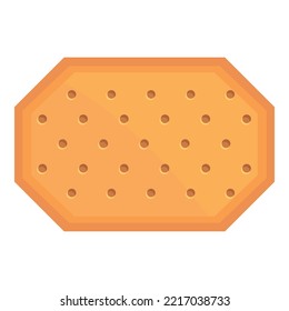 Vector de caricatura de icono del craqueador de azúcar. Cocina. Tiempo de cuadrado